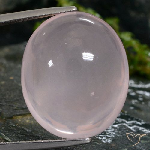 26.44ct Naturel Rose léger Quartz Rose, ovale, Translucide