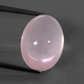 Quartz rose rose naturelle transparent, 15,03 ct, transparent / translucide
