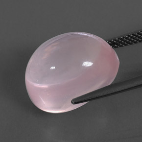 Quartz rose rose naturelle transparent, 15,03 ct, transparent / translucide