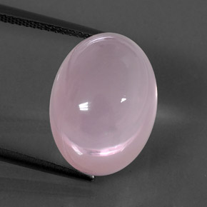 Quartz rose rose naturelle transparent, 17,60 ct, transparent / translucide