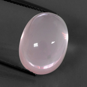 Quartz rose rose naturelle transparent, 14,43 ct, transparent / translucide