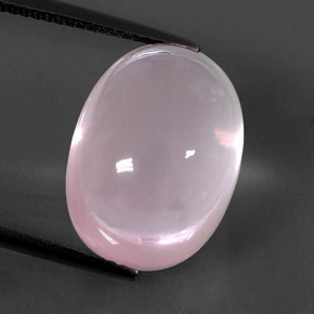 Quartz rose rose naturelle transparent, 14,49 ct, transparent / translucide