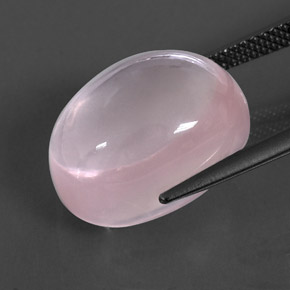 Quartz rose rose naturelle transparent, 14,49 ct, transparent / translucide