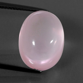 Quartz rose rose naturelle transparent, 15,47 ct, transparent / translucide