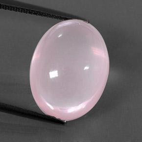 Quartz rose rose naturelle transparent, 12,51 ct, transparent / translucide