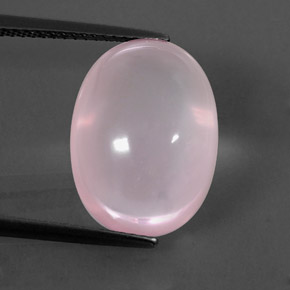 Quartz rose rose naturelle transparent, 11,32 ct, transparent / translucide