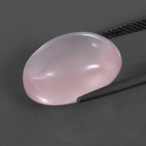 Quartz rose rose naturelle transparent, 11,32 ct, transparent / translucide