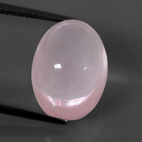 Quartz rose rose naturelle transparent, 16,43 ct, transparent / translucide