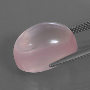 Quartz rose rose naturelle transparent, 15,32 ct, transparent / translucide