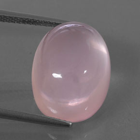 Quartz rose rose naturelle transparent, 13,21 ct, transparent / translucide