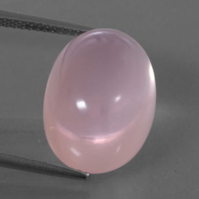 Quartz rose rose naturelle transparent, 15,16 ct, transparent / translucide