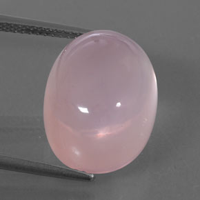 Quartz rose rose naturelle transparent, 15,90 ct, transparent / translucide