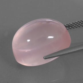 Quartz rose rose naturelle transparent, 15,90 ct, transparent / translucide