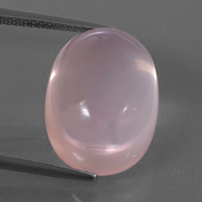Quartz rose rose naturelle transparent, 13,11 ct, transparent / translucide