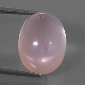 Quartz rose rose naturelle transparent, 14,96 ct, transparent / translucide