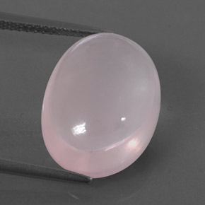 Quartz rose rose naturelle transparent, 10,64 ct, transparent / translucide