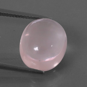 Quartz rose rose naturelle transparent, 9,72 ct, transparent / translucide