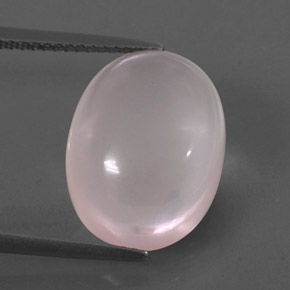 Quartz rose rose naturelle transparent, 10,46 ct, transparent / translucide