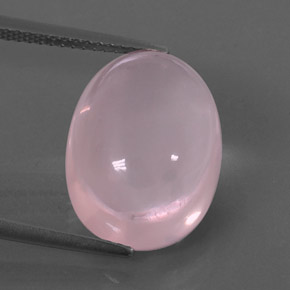 Quartz rose rose naturelle transparent, 10,87 ct, transparent / translucide