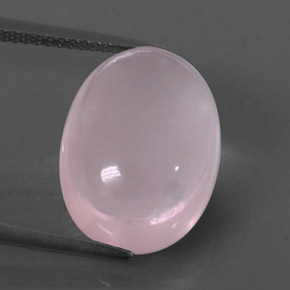 Quartz rose rose naturelle transparent, 11,13 ct, transparent / translucide