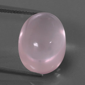Quartz rose rose naturelle transparent, 13,49 ct, transparent / translucide