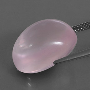 Quartz rose rose naturelle transparent, 13,49 ct, transparent / translucide