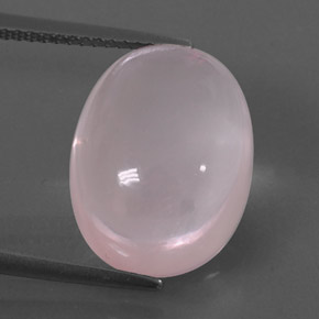 Quartz rose rose naturelle transparent, 12,90 ct, transparent / translucide