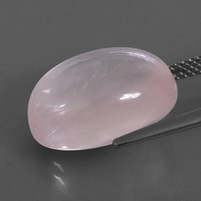 Quartz rose rose naturelle transparent, 12,90 ct, transparent / translucide