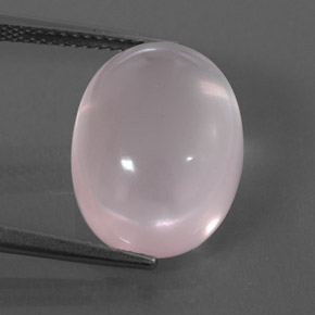 Quartz rose rose naturelle transparent, 12,42 ct, transparent / translucide