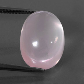 Quartz rose rose naturelle transparent, 12,85 ct, transparent / translucide
