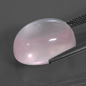 Quartz rose rose naturelle transparent, 12,85 ct, transparent / translucide