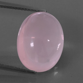 Quartz rose rose naturelle transparent, 12,62 ct, transparent / translucide