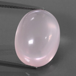 Quartz rose rose naturelle transparent, 12,20 ct, transparent / translucide