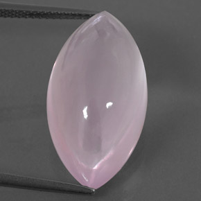 Quartz rose rose naturelle transparent, 17,37 ct, transparent / translucide
