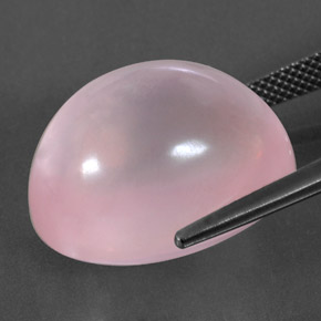 Quartz Rose Rose rosé moyen naturelle Transparent, 28.84 ct, Transparent / Translucide