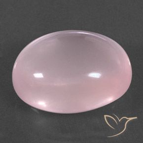 Quartz rose Rose naturelle ovale, 22.92 ct, Transparent