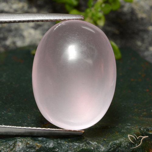 26.89ct Naturel Rose léger Quartz Rose, ovale, Transparent