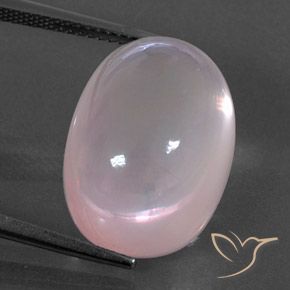 21.17ct Naturel Rose clair Quartz Rose, ovale, Transparent