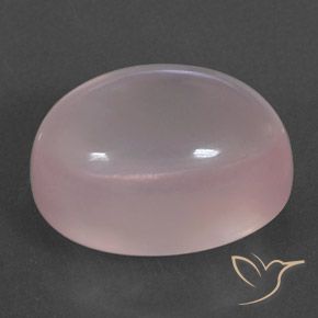 Quartz rose Rose naturelle ovale, 19.84 ct, Transparent / Translucide