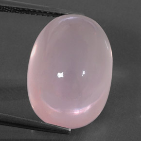 Quartz rose rose naturelle transparent, 19,79 ct, transparent / translucide