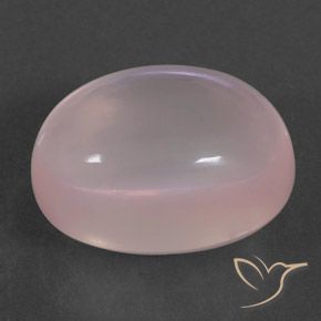 Quartz rose Rose léger naturelle ovale, 18.97 ct, Transparent / Translucide