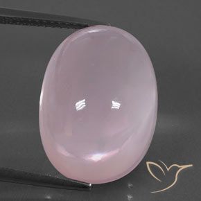 19.02ct Naturel Light Pink  Quartz Rose, ovale, Transparent