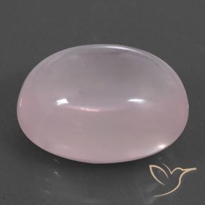 Quartz rose Light Pink  naturelle ovale, 24.14 ct, Transparent