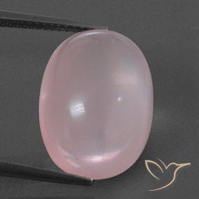 15.59ct Naturel Rose léger Quartz Rose, ovale, Transparent