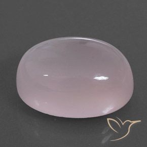 Quartz rose Rose léger naturelle ovale, 17.36 ct, Transparent / Translucide