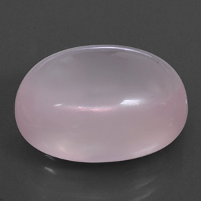 Quartz Rose Light Pink  naturelle Coupe ovale, 23.63 ct, Transparent