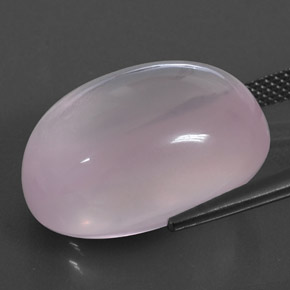 Quartz Rose Light Pink  naturelle Coupe ovale, 23.63 ct, Transparent