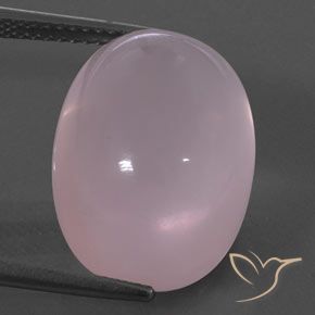 18.30ct Naturel Rose rosé moyen Quartz Rose, ovale, Transparent / Translucide