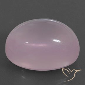 Quartz rose Rose rosé moyen naturelle ovale, 18.30 ct, Transparent / Translucide