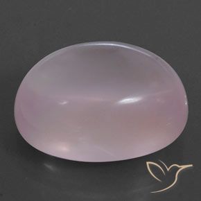 Quartz rose Light Pink  naturelle ovale, 24.88 ct, Transparent